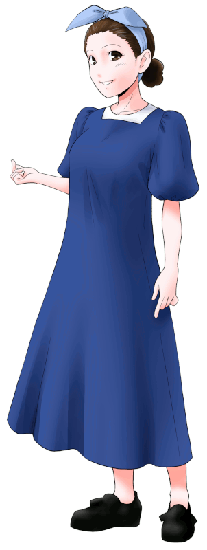 「朝霧高原菓子舗」の制服