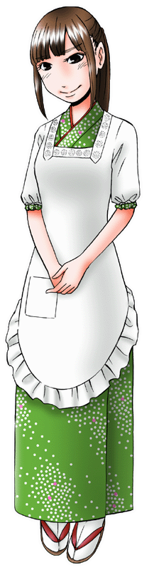 縄寿司（なわずし）の制服のイラスト