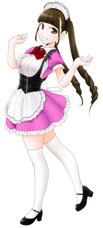 メイドカフェぴなふぉあの制服のイラスト