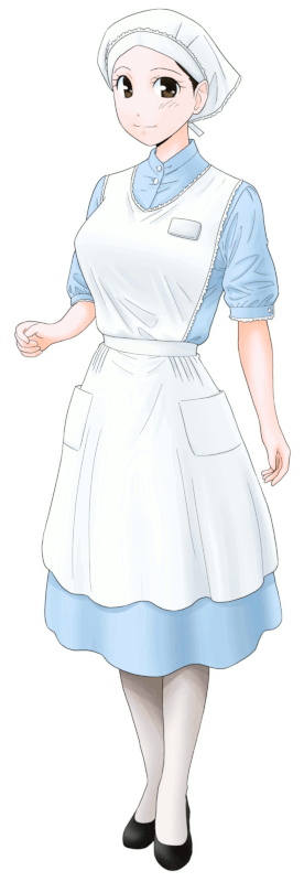ステラおばさんのクッキーの制服のイラスト