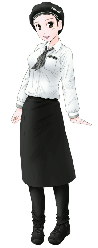 シャトレーゼの制服のイラスト
