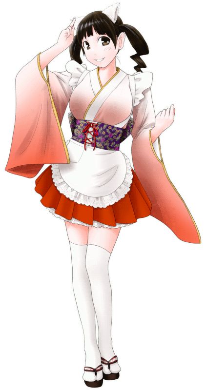るなーるかふぇの制服のイラスト