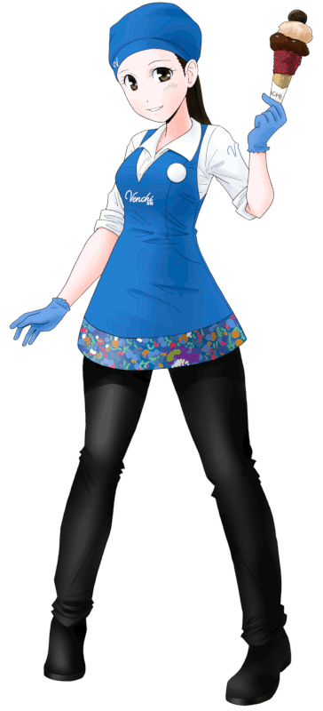 Venchi（ヴェンキ）の制服のイラスト